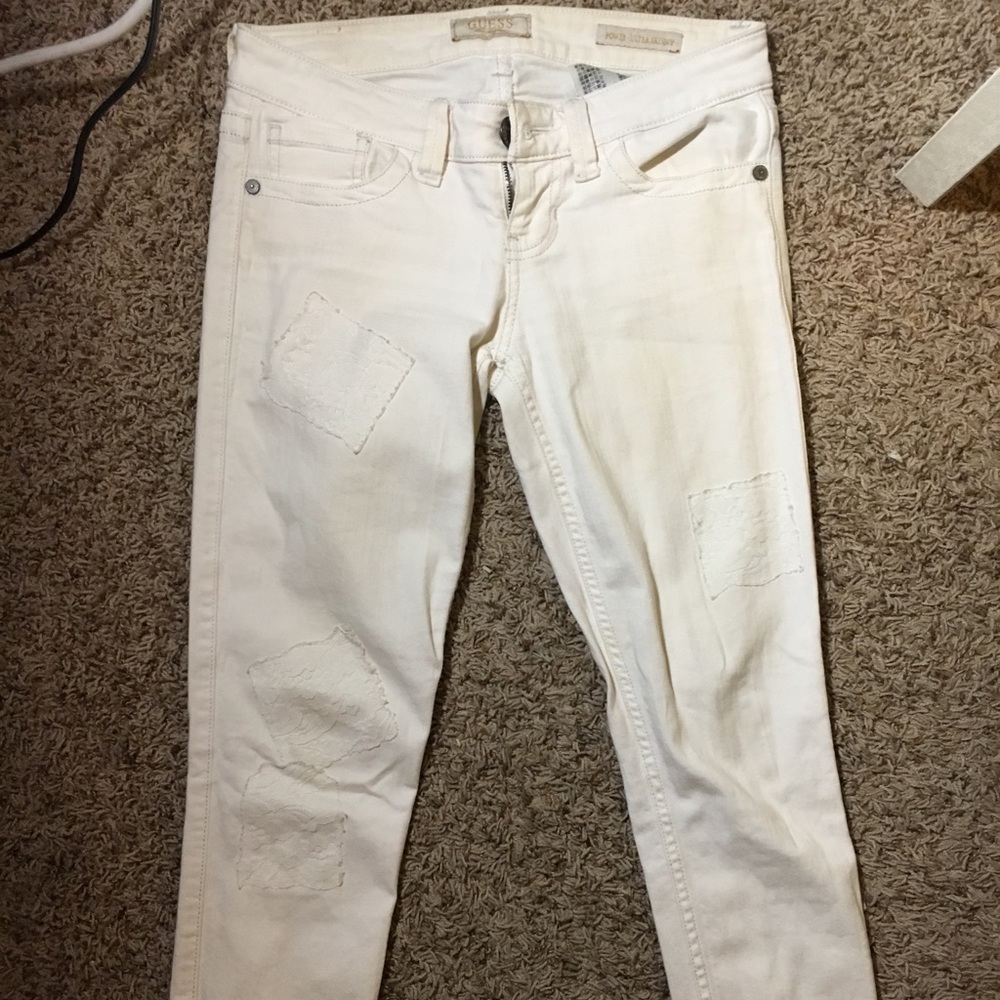 Guess white jeans